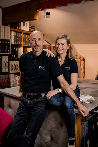 Chef Silvio und Martina Grill